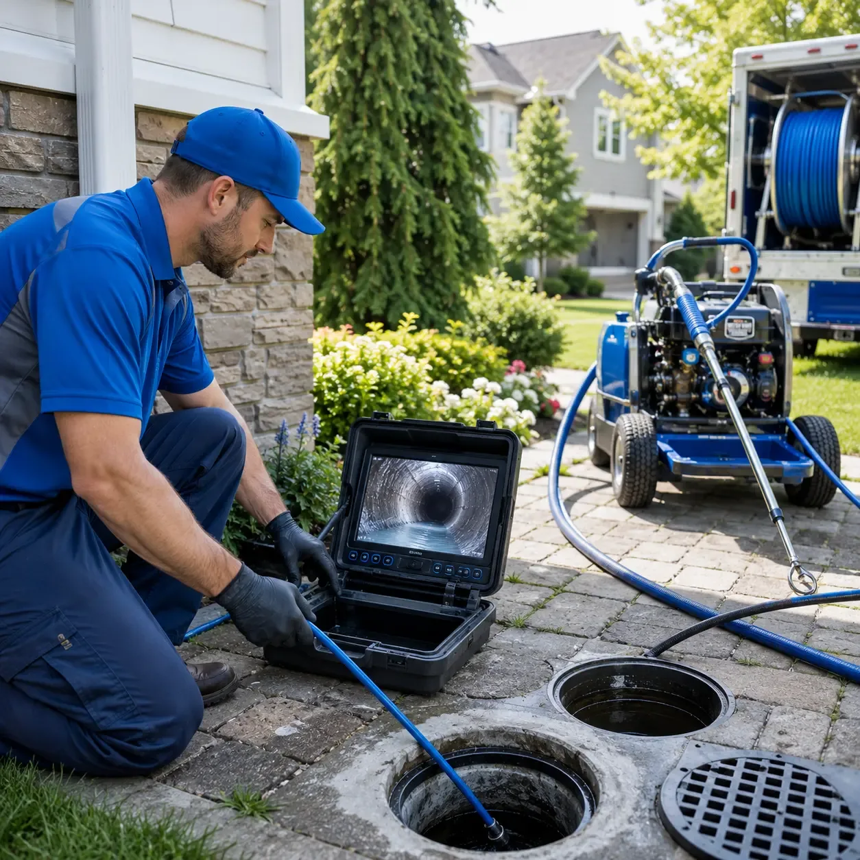 Outdoor drain cleaning professionals serving Far Hills, NJ